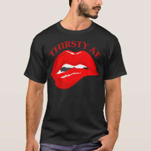 Camiseta diseño de labios sedientos