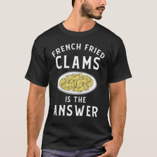 Camiseta Diseño de lámparas superiores de ropa de almejas f