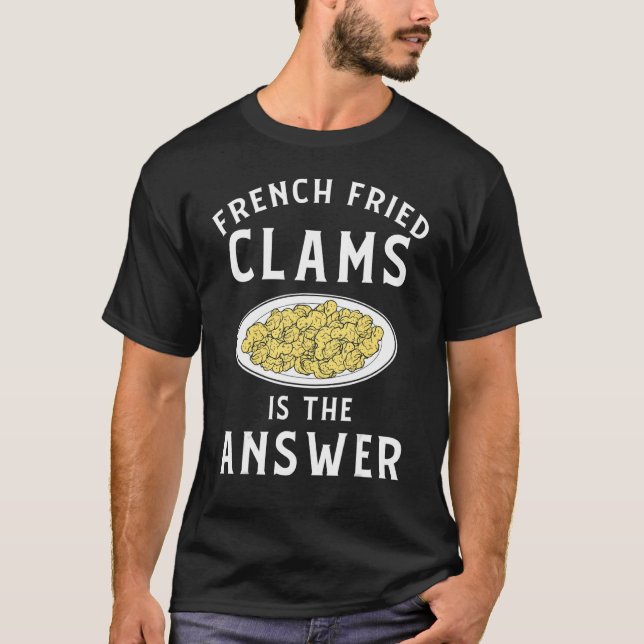 Camiseta Diseño de lámparas superiores de ropa de almejas f (Anverso)