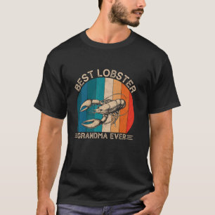 Camiseta Diseño de langosta retro para abuela graciosa madr