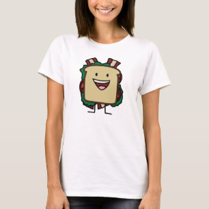 Camiseta Diseño de las comidas de la lechuga y del tomate