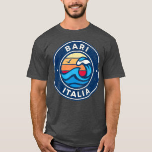 Camiseta Diseño de las olas náuticas vintage de Bari Ital