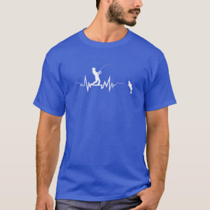 Camiseta Diseño de latido de la pesca Guay Beat Gran regalo