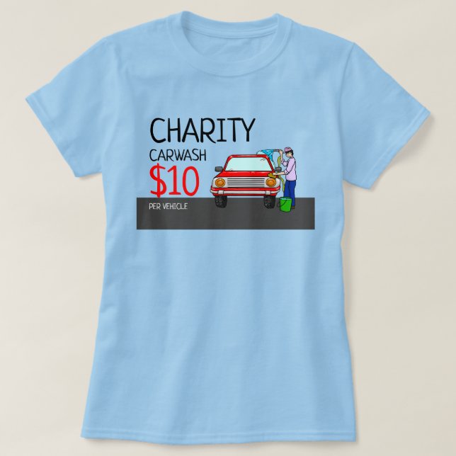 Camiseta Diseño de lavado de coches, evento de lavado de co (Diseño del anverso)