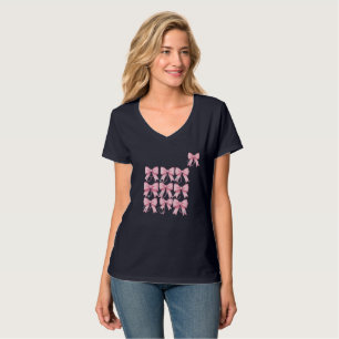 Camiseta Diseño de lazo médico chic