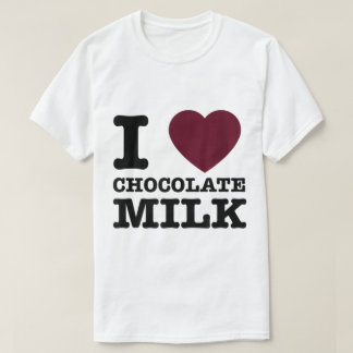Camiseta Diseño de Leche de Chocolate que Amo