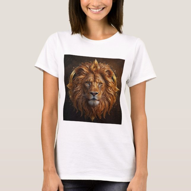 Camiseta Diseño de Leo Radiante | Signo del zodíaco (Anverso)