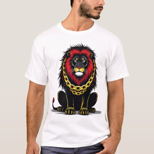 Camiseta Diseño de león (Anverso)