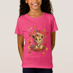 Camiseta Diseño de León Adorable “Ausome Autumn” – Otoño y