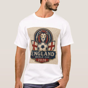 Camiseta Diseño de león mosaico Inglaterra Copa Mundial 202
