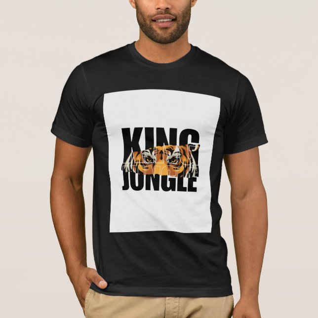 Camiseta Diseño de león rey lindo (Anverso)