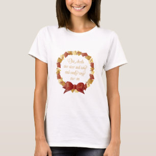 Camiseta Diseño de letras de Sleigh Ride