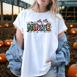 Camiseta Diseño de letras espeluznantes de Personalizado de