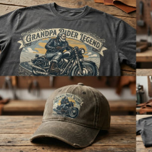 Camiseta Diseño de Leyenda de Abuelo Montador de Moda