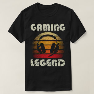 Camiseta Diseño de Leyenda de Juegos Retro