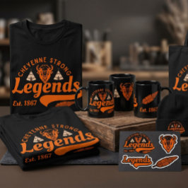 Camiseta diseño de leyendas fuertes de Cheyenne en tendenci