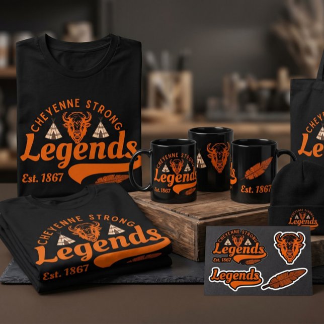 Camiseta diseño de leyendas fuertes de Cheyenne en tendenci (Great design for Legends)
