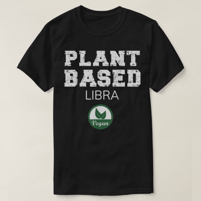 Camiseta Diseño de Libra basado en plantas (Diseño del anverso)
