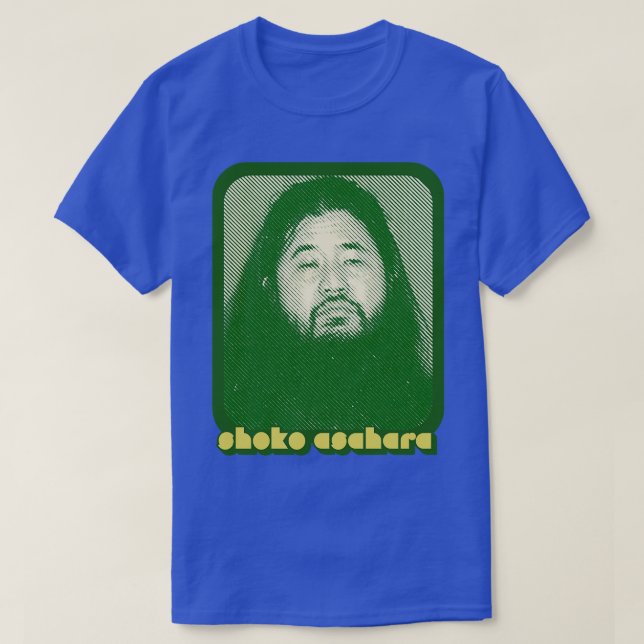 Camiseta Diseño de líder de culto al estilo retro Shoko Asa (Diseño del anverso)