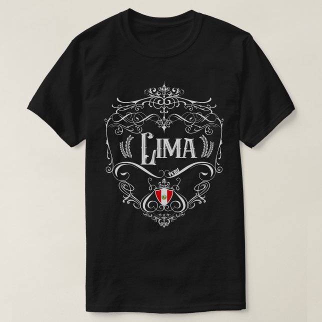 Camiseta Diseño de Lima Vintage 1 (Diseño del anverso)