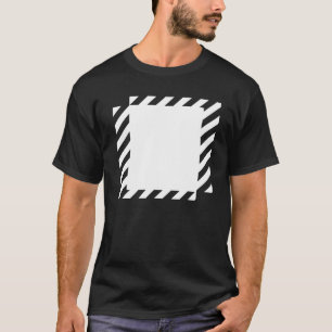Camiseta diseño de líneas cuadrados