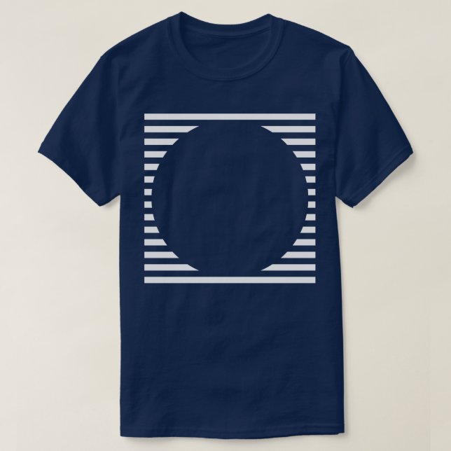Camiseta diseño de líneas de círculo (Diseño del anverso)