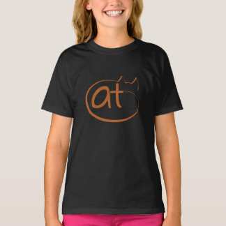 Camiseta Diseño de líneas de gatito durmientes