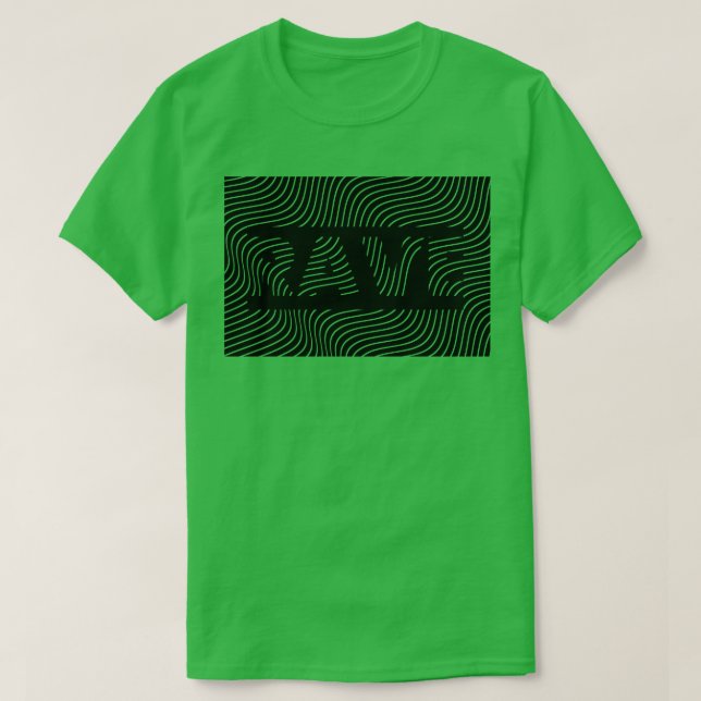 Camiseta diseño de líneas de rave 1 (Diseño del anverso)