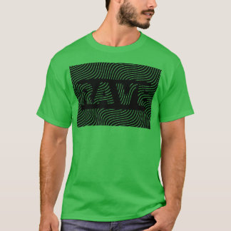 Camiseta diseño de líneas de rave 1