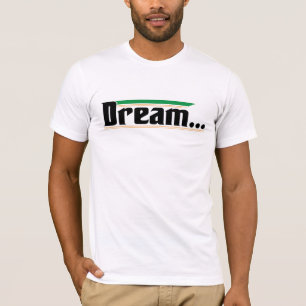 Camiseta Diseño de líneas de resumen verde y Naranja minima