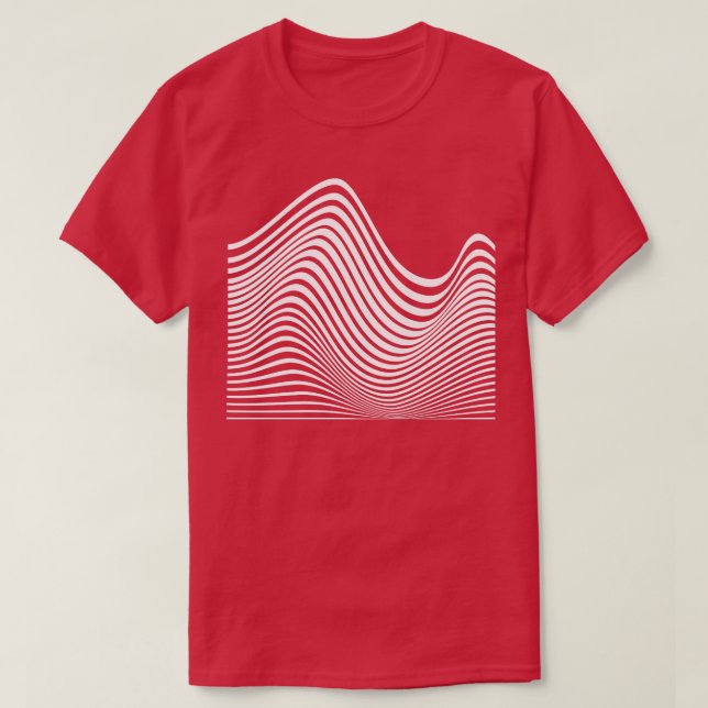 Camiseta diseño de líneas geométricas (Diseño del anverso)