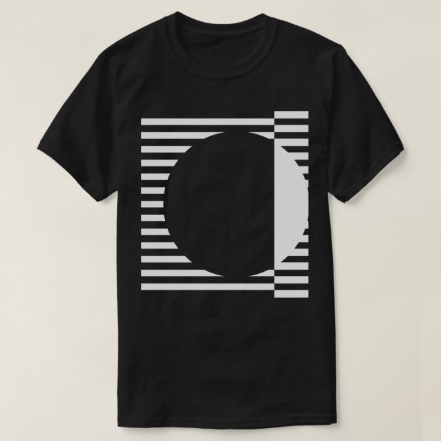 Camiseta diseño de líneas geométricas (Diseño del anverso)
