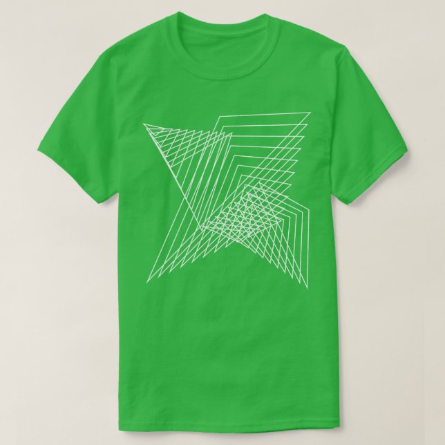 Camiseta diseño de líneas geométricas 5 (Diseño del anverso)