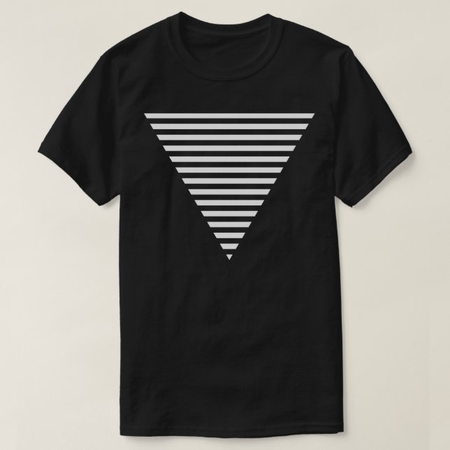 Camiseta diseño de líneas triangulares 1 (Diseño del anverso)