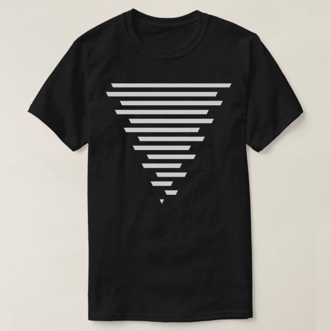 Camiseta Diseño de líneas triangulares 2 (Diseño del anverso)