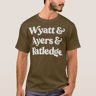 Camiseta Diseño de lista de nombres de estilos con sombra d
