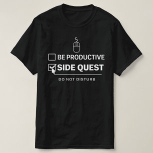 Camiseta Diseño de lista de verificación de misión secundar