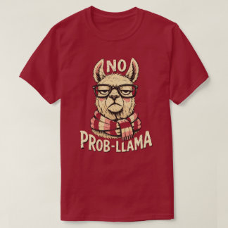 Camiseta diseño de llama divertida “Prob-Llama”