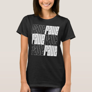 Camiseta diseño de logo rave