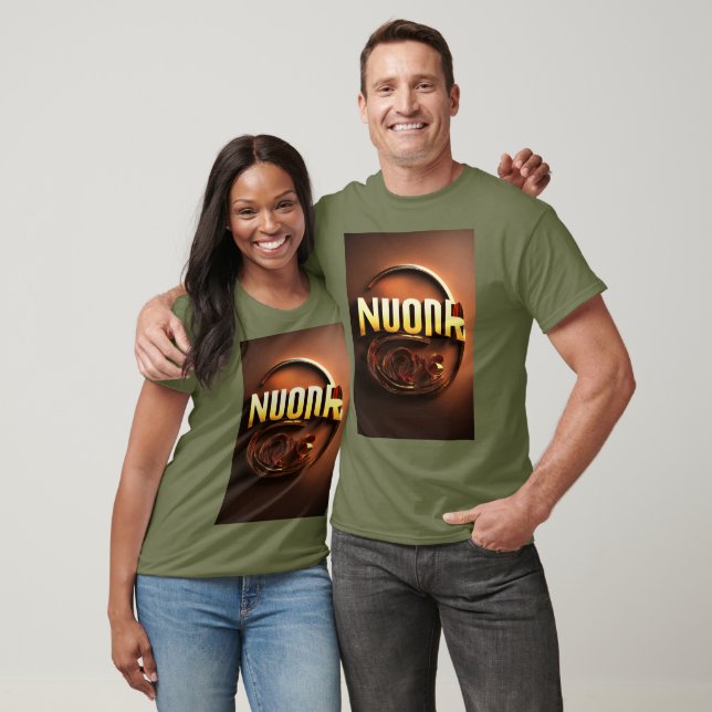 Camiseta Diseño de logotipo 3D "Noor" para (Unisexo)