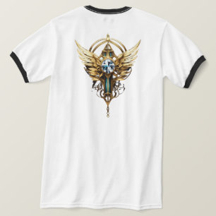 Camiseta Diseño de logotipo de águila majestuosa