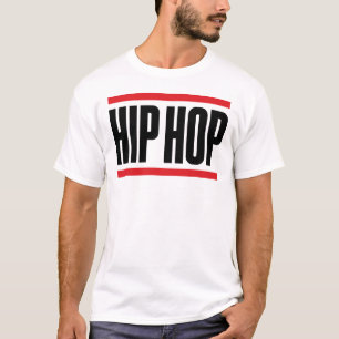 Camiseta Diseño de logotipo de Hip Hop audaz y simple con m