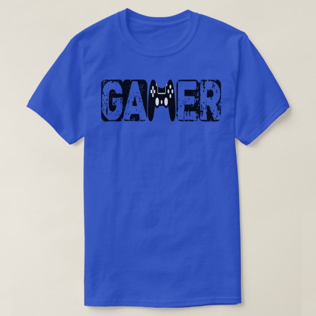 Camiseta Diseño de logotipo de jugador divertido TShirt (Diseño del anverso)