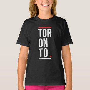 Camiseta diseño de logotipo de la ciudad canadiense de Toro