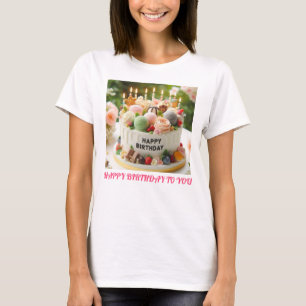 Camiseta Diseño de logotipo de pasteles para la celebración
