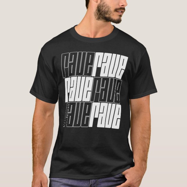 Camiseta diseño de logotipo de rave (Anverso)