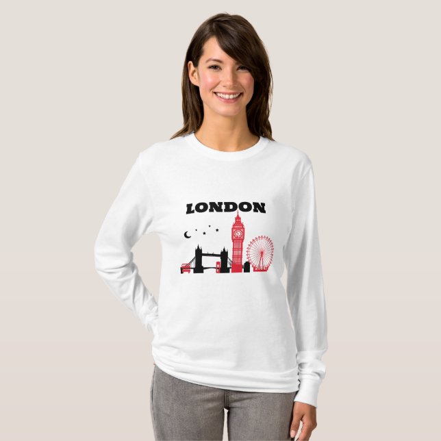Camiseta Diseño de LONDRES, (Anverso completo)
