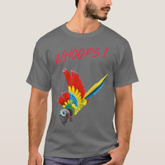 Camiseta Diseño de loro divertido WHOOPS