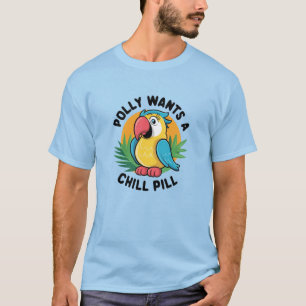 Camiseta Diseño de loro tropical de verano
