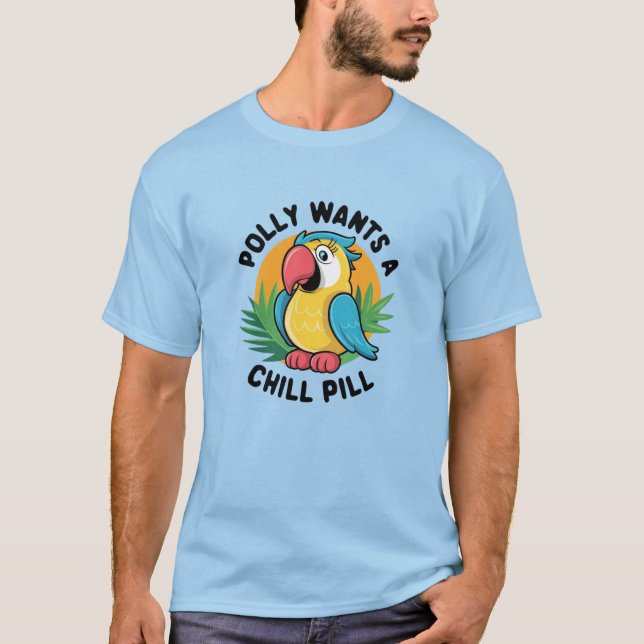 Camiseta Diseño de loro tropical de verano (Anverso)